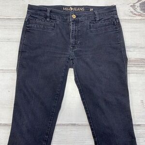 MiH Jeans Faded Black Denim Paris Skinny Size 29